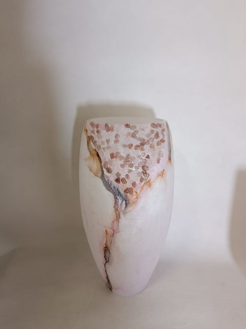 Terroso Vaas Rose Quartz 38cm
