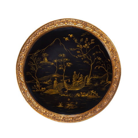 Chinoiserie Driepoot Tafel Zwart