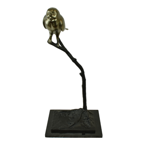 SFD Decorations - Coco vogel sculptuur op marmer base