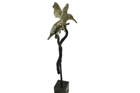 SFD Decorations - Chico vogels sculptuur op marmer base