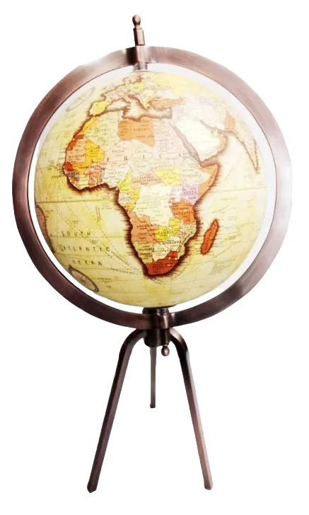 SFD Decorations - Antiek Koperen Globe