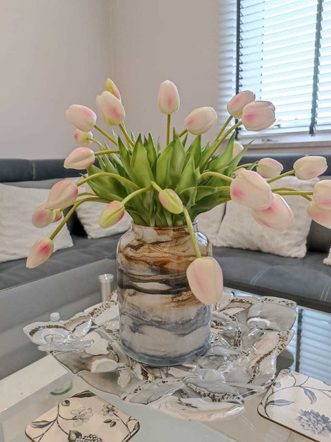 Terroso Vaas Sand Marble 21cm SL