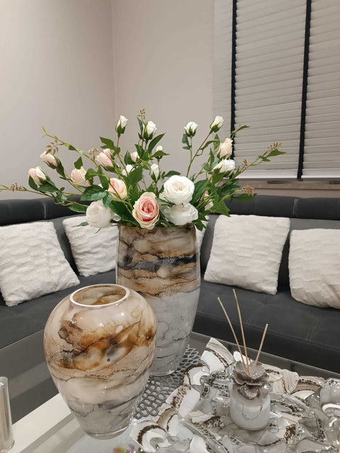 Terroso Vaas Sand Marble 27cm