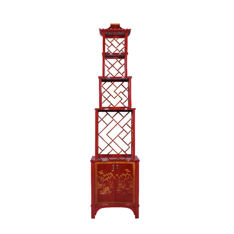 Etagere Chinoiserie Rood