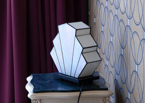 Franse Art Deco Tiffany Tafellamp