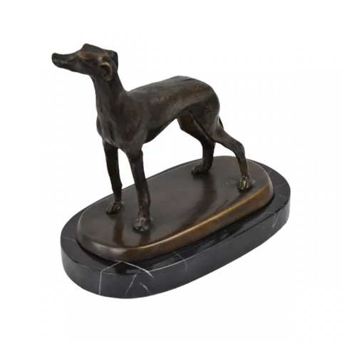 SFD Bronzes - Beeld Greyhound staand