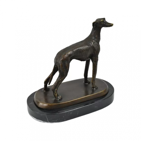 SFD Bronzes - Beeld Greyhound staand