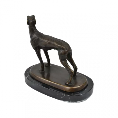 SFD Bronzes - Beeld Greyhound staand