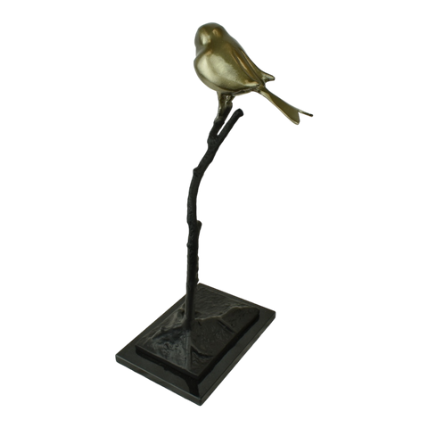 Coco vogel sculptuur op marmer base