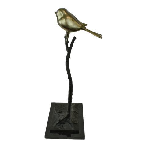 Coco vogel sculptuur op marmer base