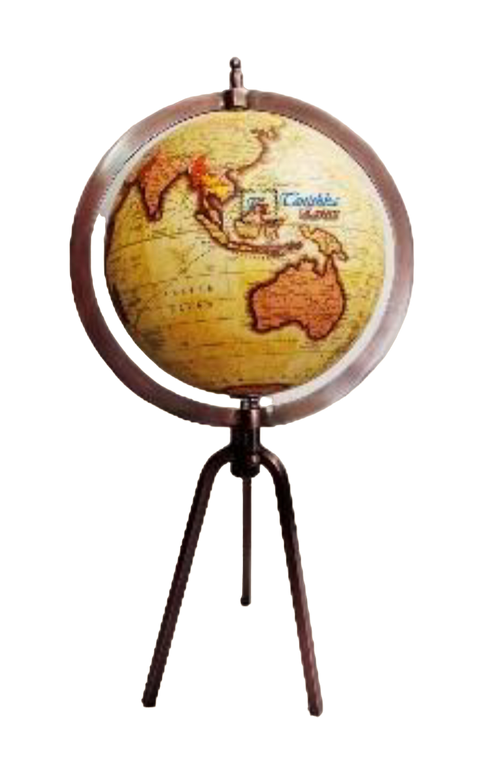 Antiek Koperen Globe