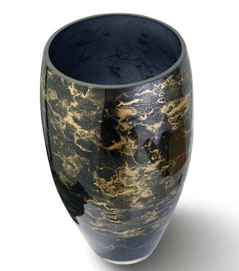 Terroso Vaas Black Marble 38cm